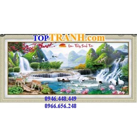 Tranh thêu lưu thủy sinh tài